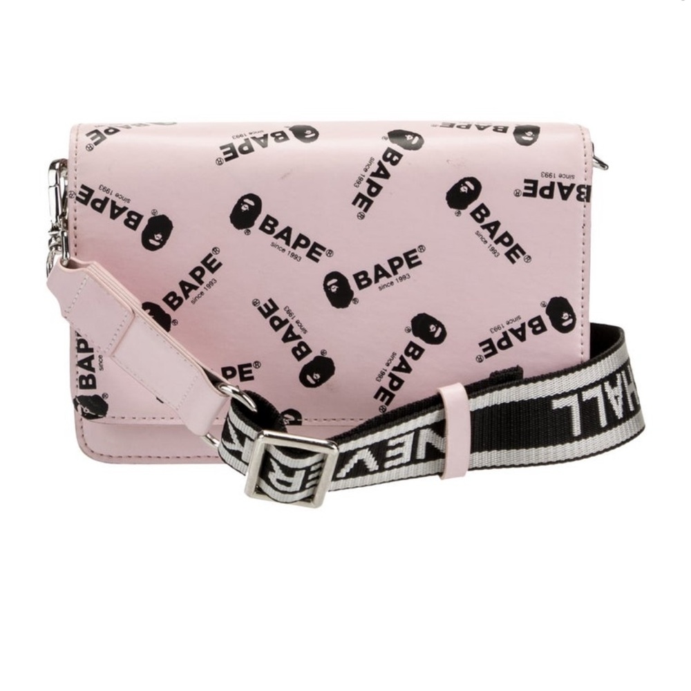 BAPE Pink Logo Shoulder Bag
